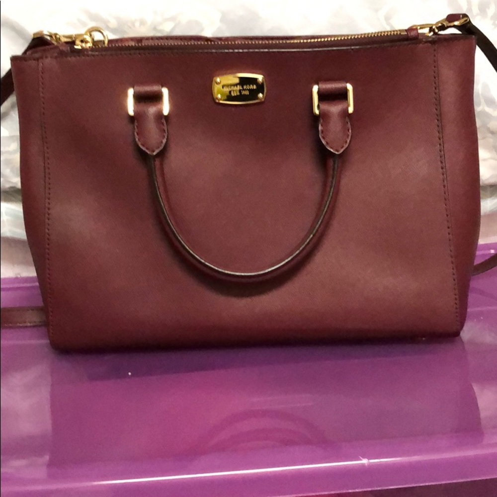 Burgundy cross body